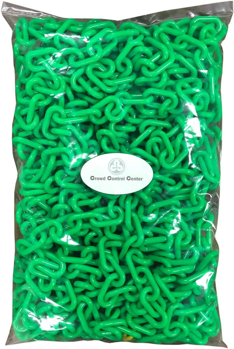 Plastic Decorative Safety Security Chain, Crowd Control Center (50', Black)