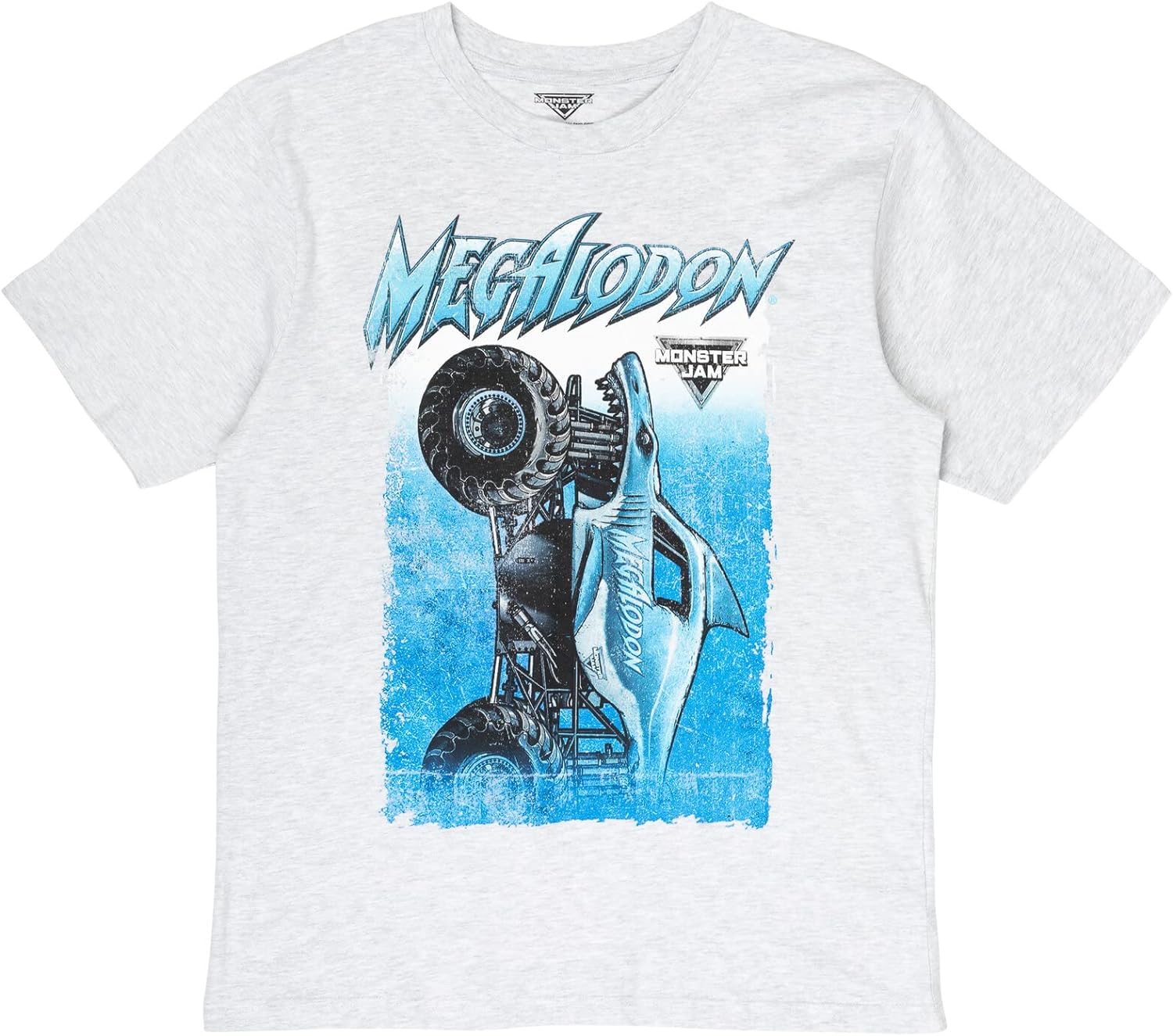 Monster Jam Trucks Megalodon Pullover Graphic T-Shirt