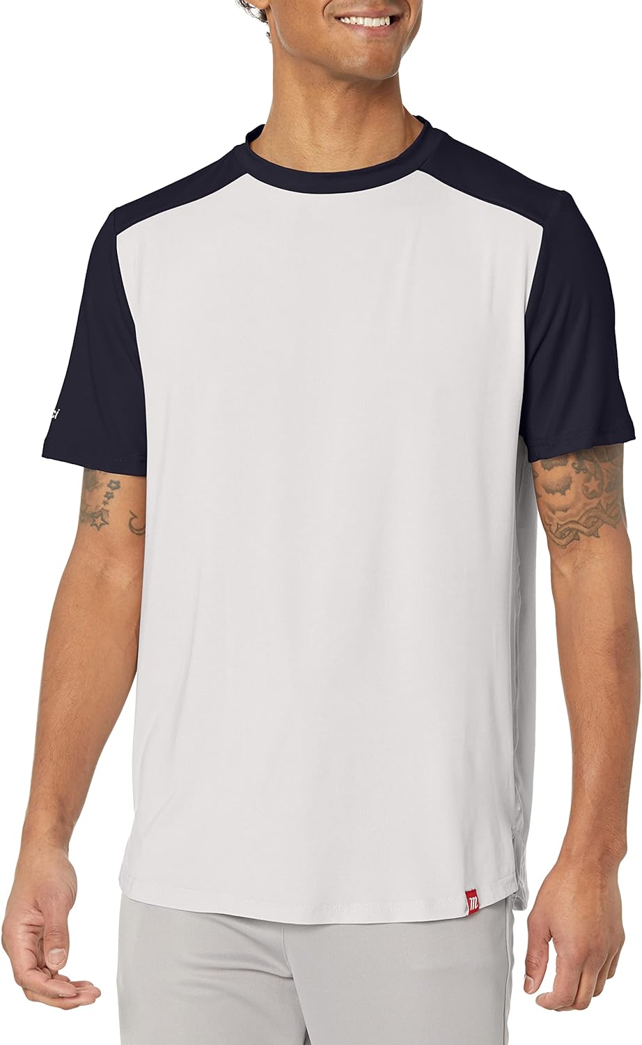 Marucci mens Marucci Men's New School Tee Platinum Shirt