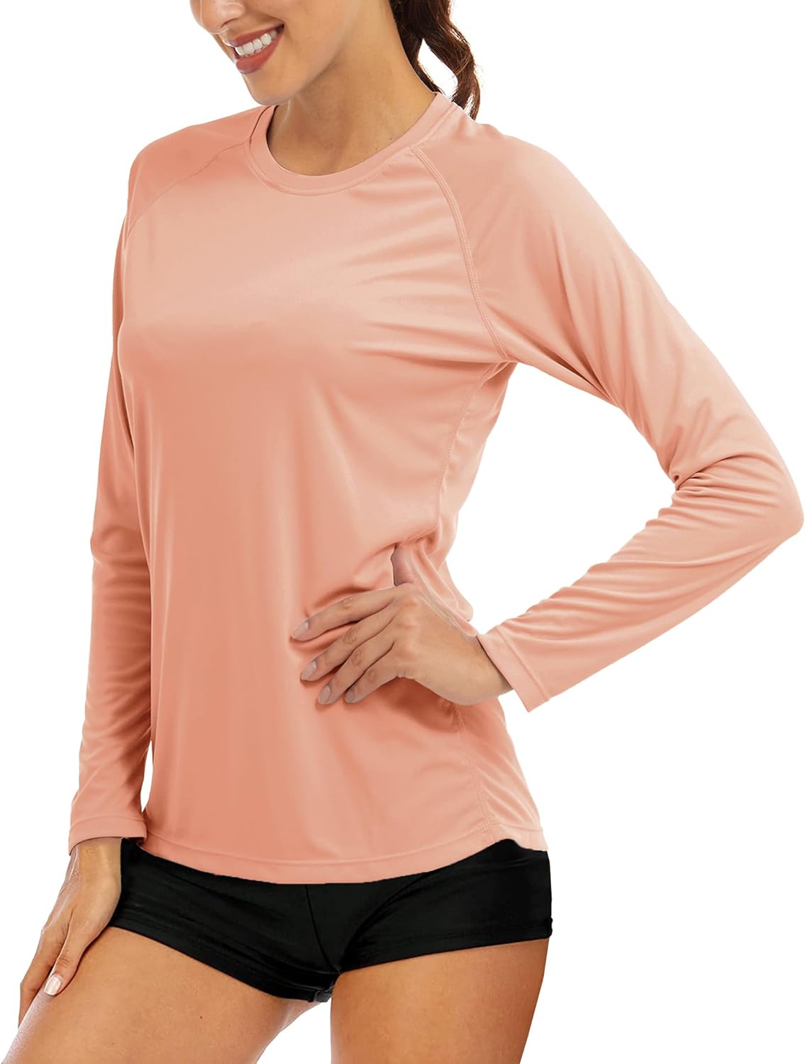 MAGCOMSEN Women's Long Sleeve Shirts UPF 50+ Sun Protection Shirts for Hiking Fishing Workout Rash Guard