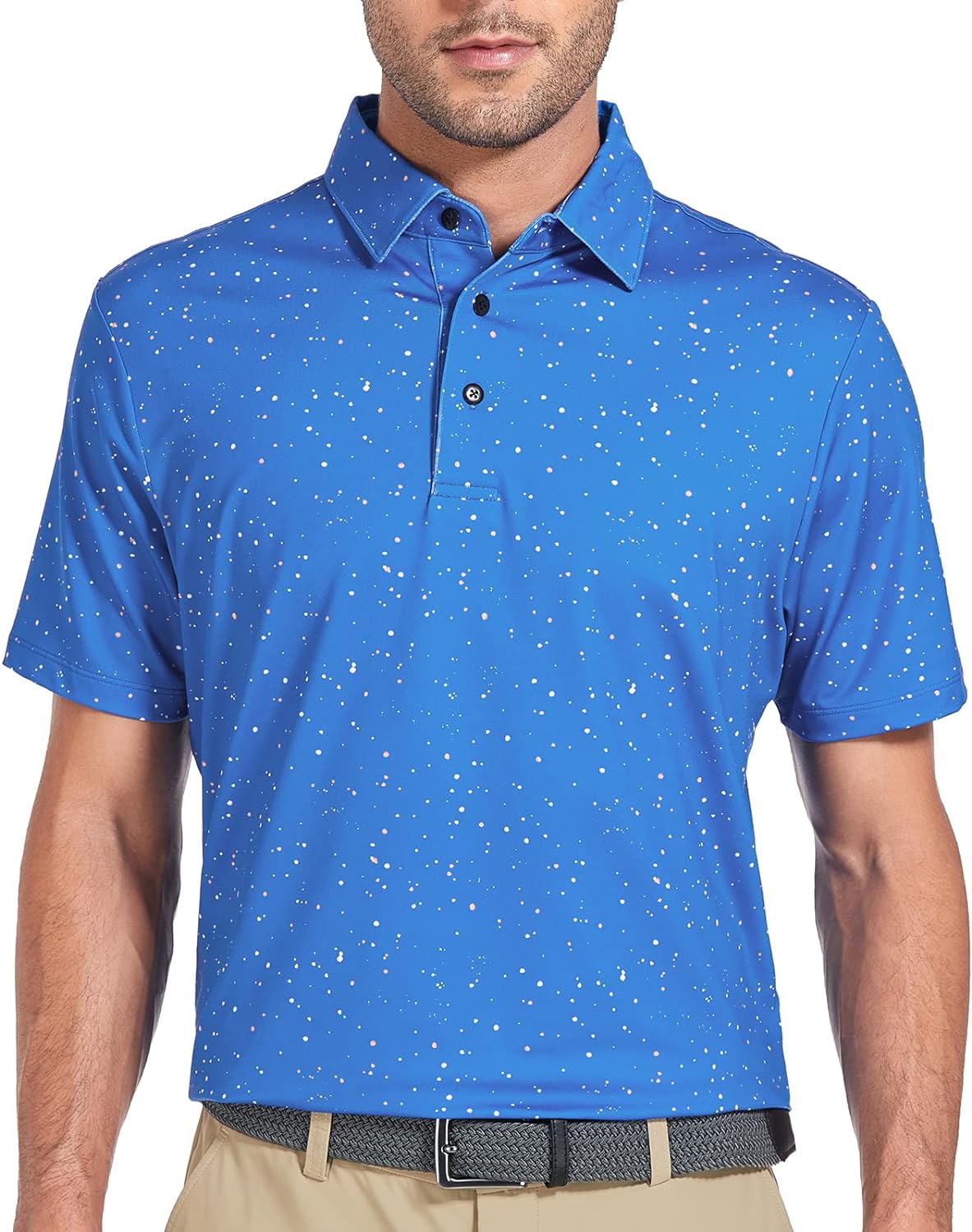 Mens Golf Shirts Dry Fit Short/Long Sleeve Moisture Wicking Athletic T-Shirt for Men Slim Fit Pack