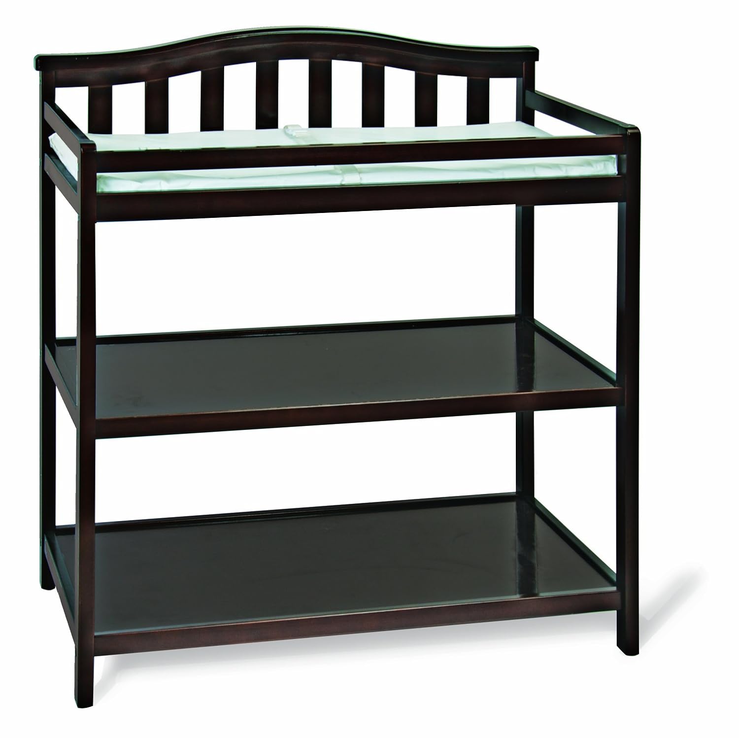 Child Craft Arched Top Changing Table with Pad, Jamocha