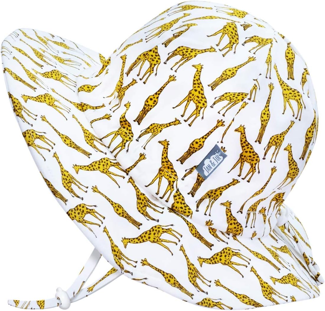 JAN & JUL Baby Toddler Kids Sun-Hat, 50+ UPF Cotton for Boys, Adjustable Chin-Strap, Wide Brim