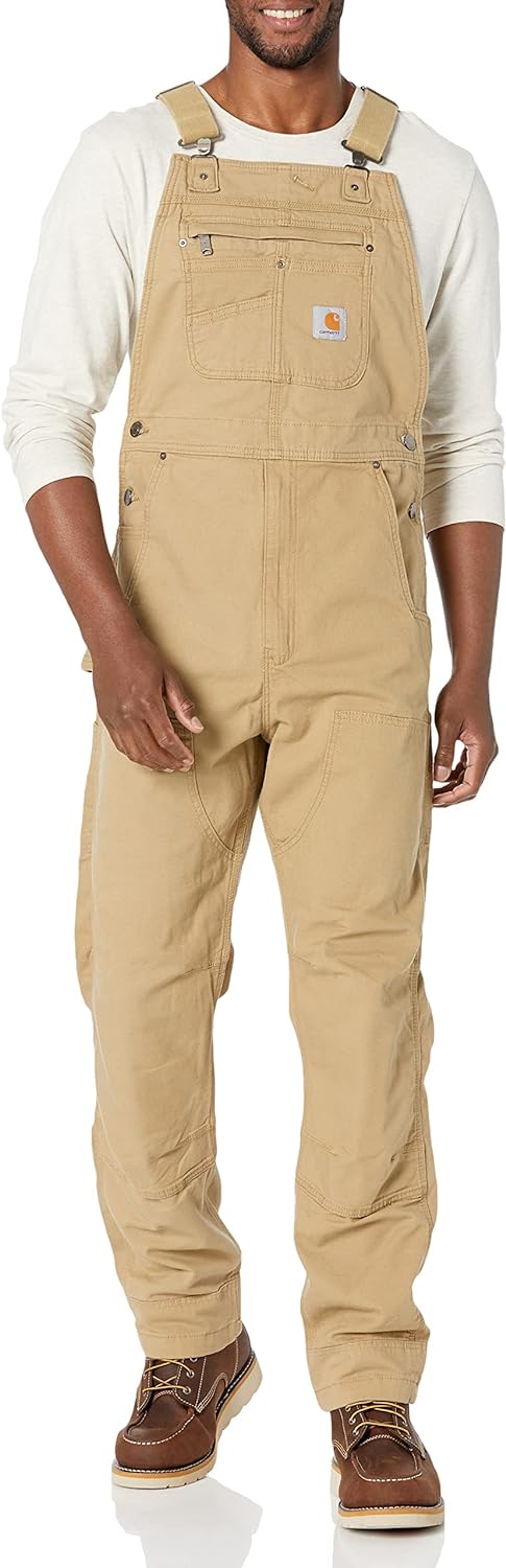 Carhartt mens Rugged Flex® Relaxed Fit Canvas Bib Overall