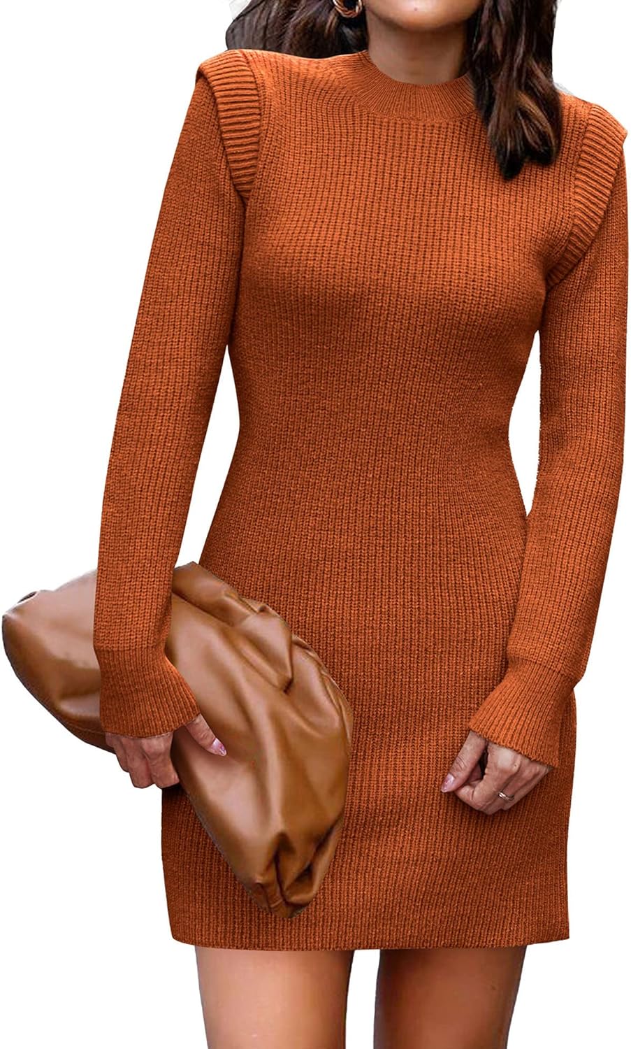 BTFBM Women Leopard Sweaters 2021 Printed Knitted Long Sleeve Crew Neck Fall Winter Chunky Casual Pullovers Tops Jumper