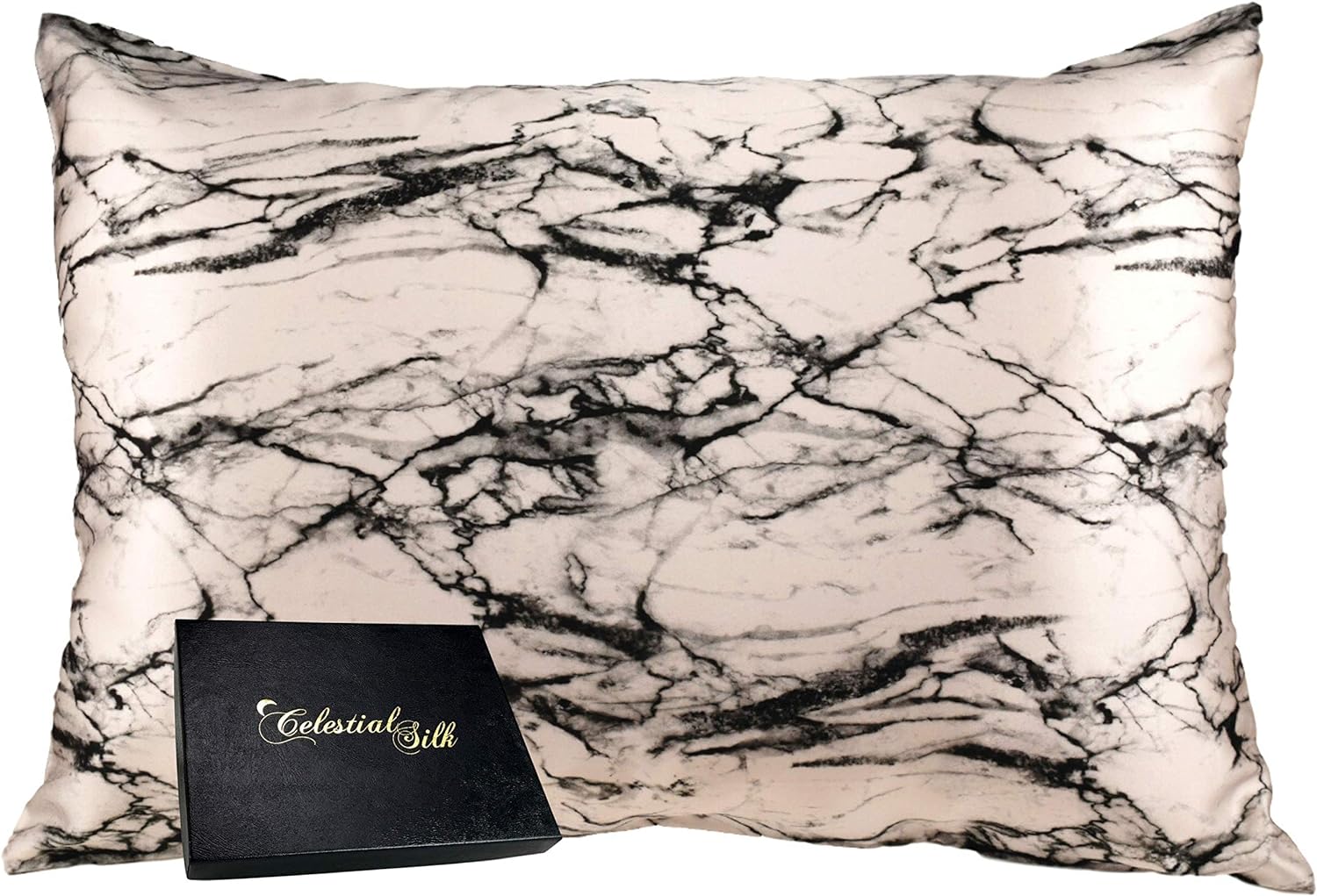 Celestial Silk 100% Pure Mulberry Silk Pillowcase Premium 25 Momme for Hair and Skin, Hypoallergenic Charmeuse Silk Weave on Both Sides - Hidden Zipper Closure (King, Plum)