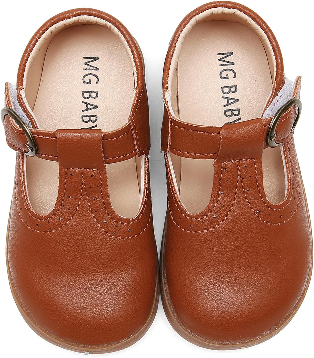 DADAWEN Girl's Classic Mary Jane School Uniform Shoes Flat Dress Shoes