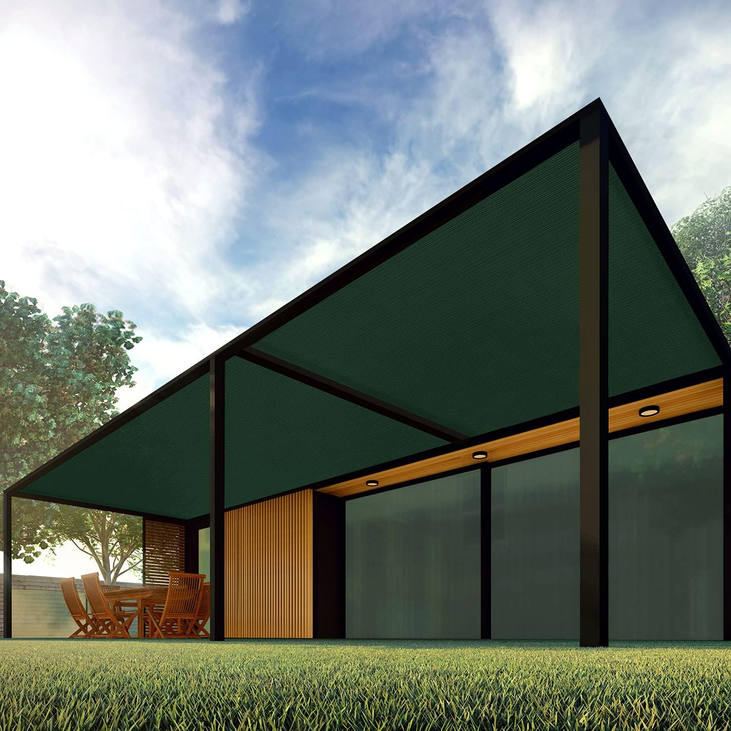 Patio Paradise 6' x 1' Sunblock Shade Cloth Roll,Brown Sun Shade Fabric 95% UV Resistant Mesh Netting Cover for Outdoor,Backyard,Garden,Plant,Greenhouse,Barn