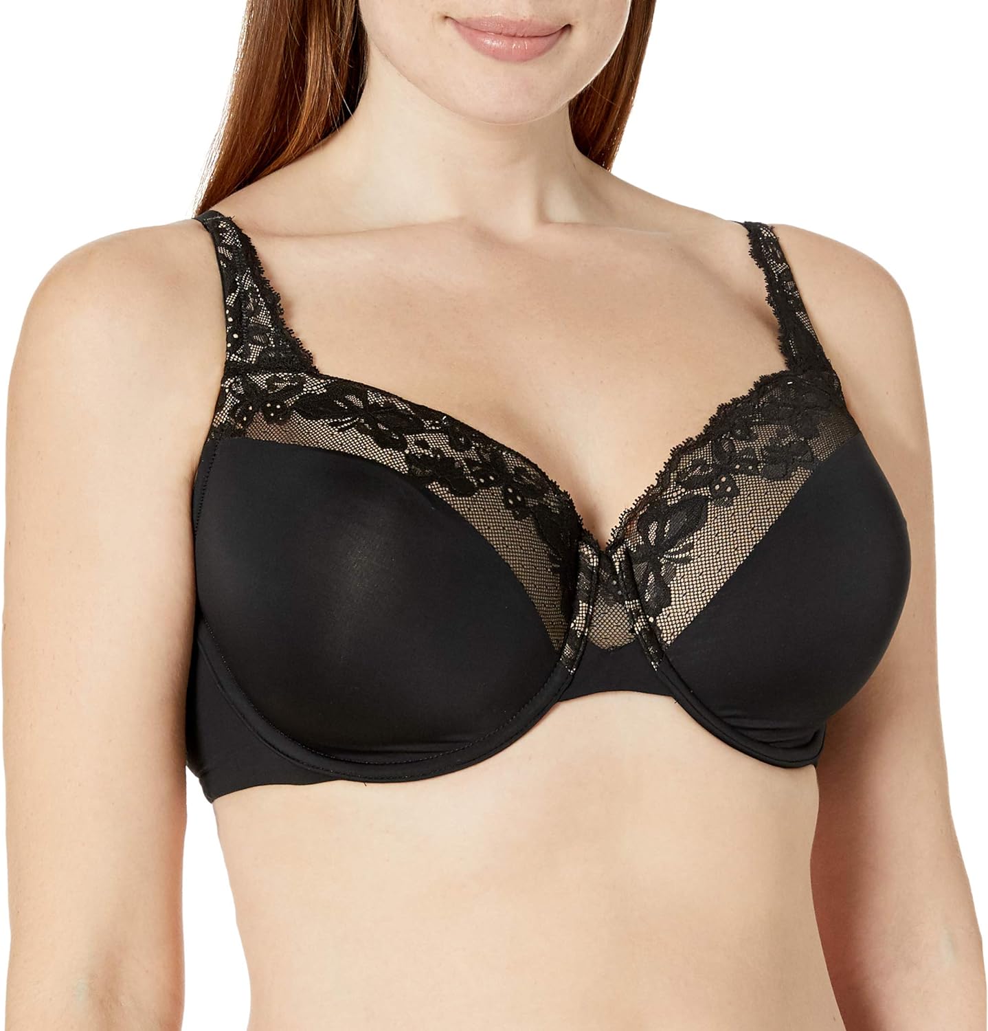 Olga womens Cloud 9 Underwire Contour Bra with Lace Bra