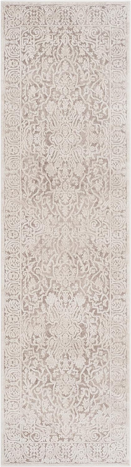 SAFAVIEH Reflection Collection Runner Rug - 2'3" x 6', Beige & Cream, Vintage Distressed Design, Non-Shedding & Easy Care, Ideal for High Traffic Areas in Living Room, Bedroom (RFT670A)