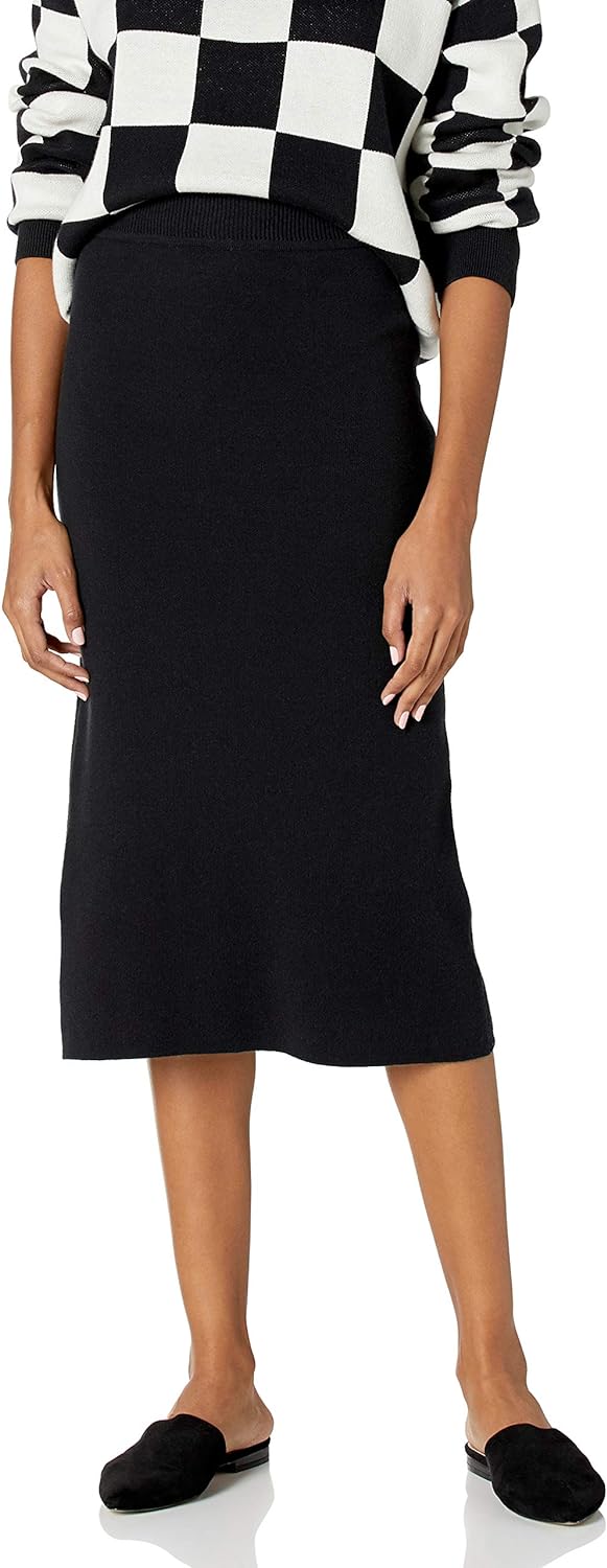 The Drop Women's Iris Pull-On Midi Sweater Pencil Skirt