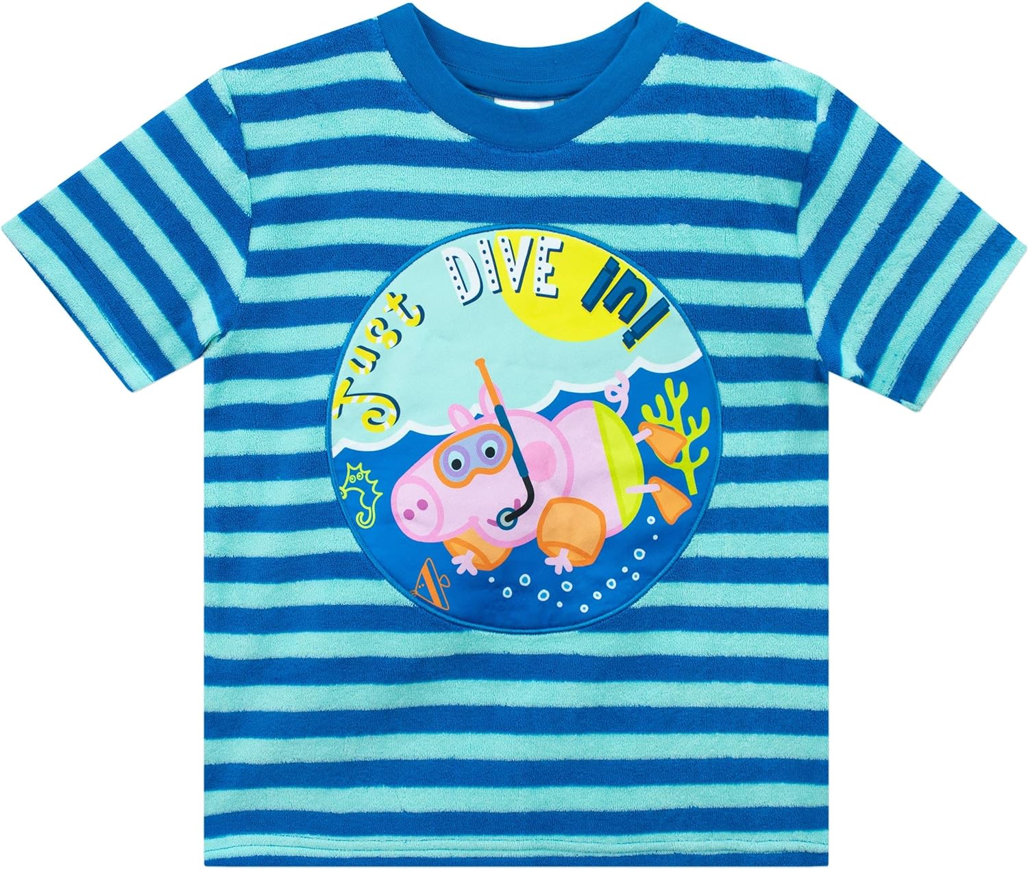 Peppa Pig T-Shirt and Shorts Set | George Pig Clothes for Summer | Boys Beach Shirt and Short