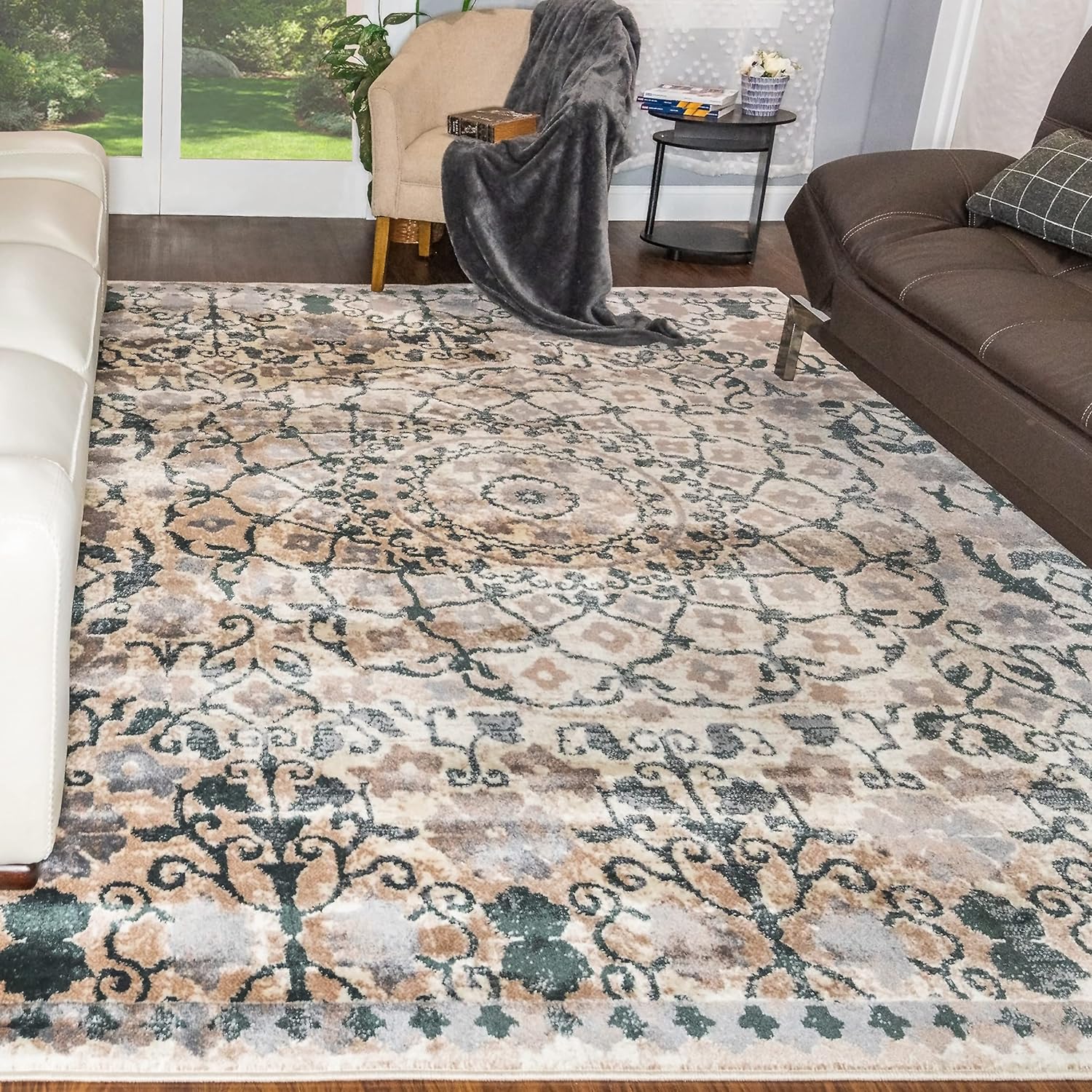 SUPERIOR Gali 5' x 8' Indoor Area Rug, Nightful Blue