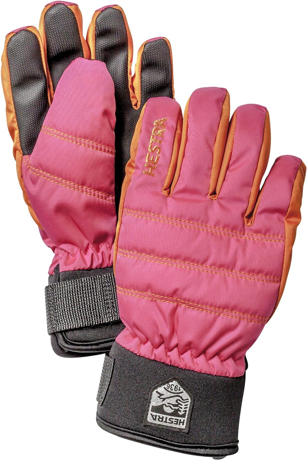 Hestra Unisex-Child Ski Gloves for Kids: Youth All Mountain Waterproof C-Zone Primaloft Winter Cold Weather Gloves