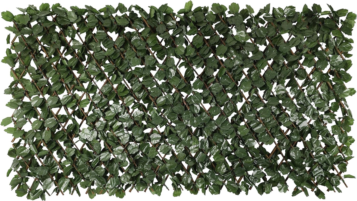 E&K Sunrise Faux Ivy Privacy Fence Screen with Expand Retractable Panel-Artificial Leaf Vine Hedge Outdoor Decor-Garden Backyard Decoration Panels Fence Cover Set of 5