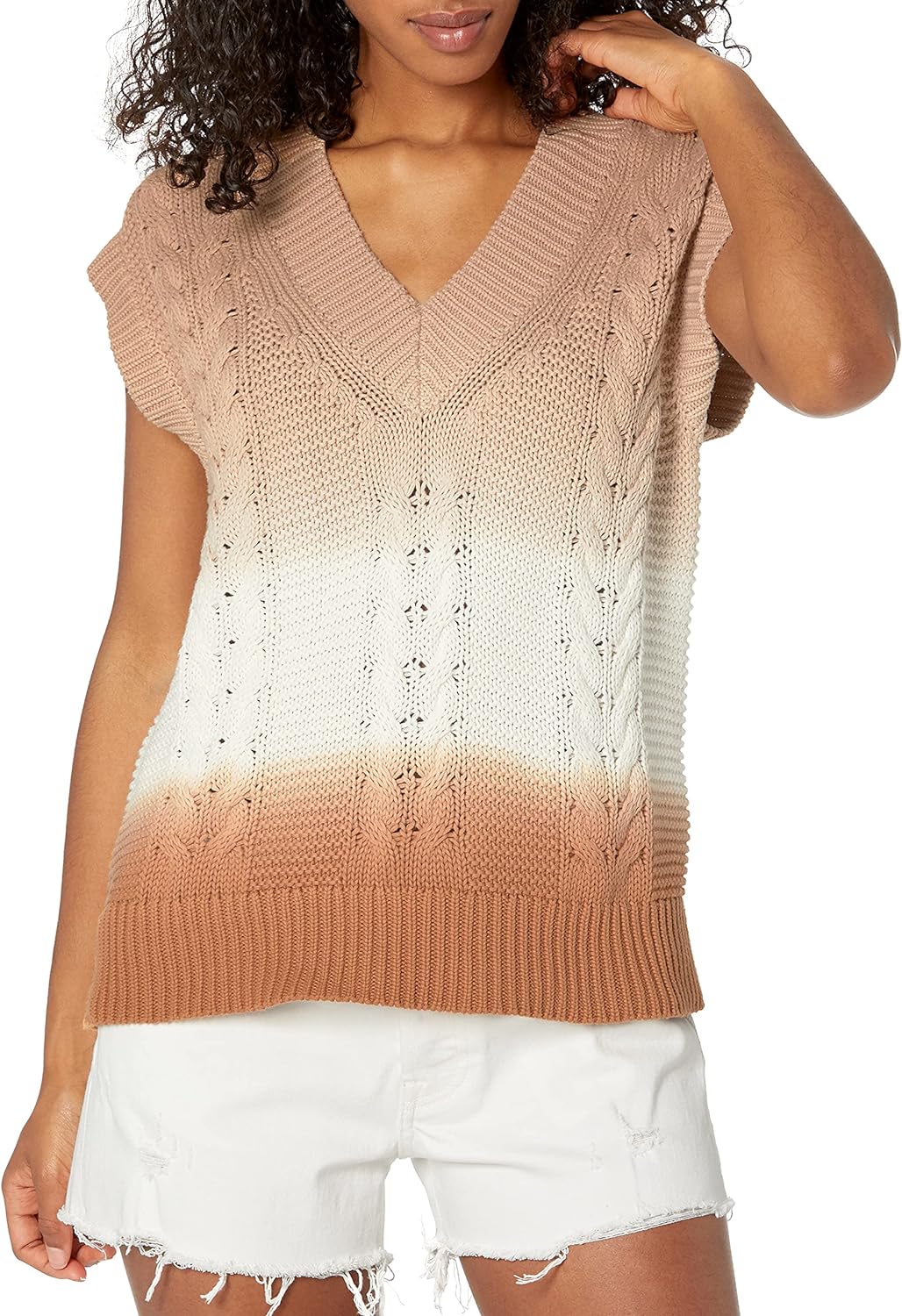 The Drop Women's Camille Cable Sweater Vest
