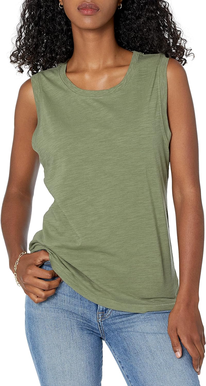 The Drop Women's Nicole Crewneck Muscle Tank Top